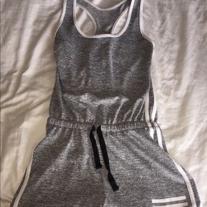 Grey Track Romper